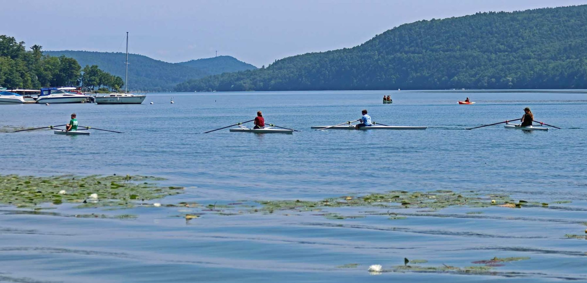 Human power on Otsego lake